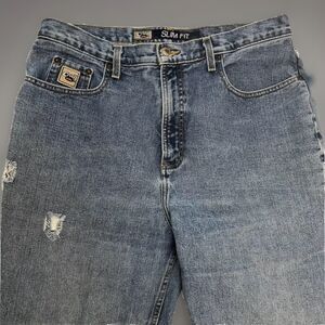 Cruel Girl Jeans 35W x 35L Slim Fit High Rise 13.5” Straight Leg Med Wash Womens